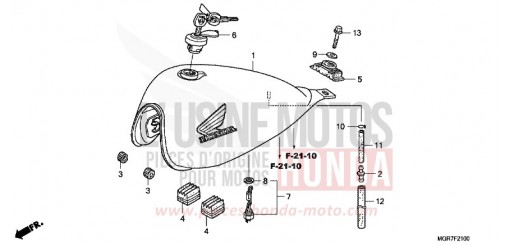 RESERVOIR A CARBURANT VT750SB de 2011